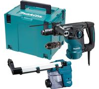Taladro percutor Makita con sistema de aspiración de polvo, 1.050 W, sistema SDS-PLUS, 30 mm, 3,9 J