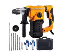 Taladro percutor rotativo de 1500W, perforación máxima de 32mm SDS Plus, martillo neumático de demolición, perforador eléctrico de madera y hormigón 3 en 1