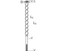 Taladro percutor SDS max, 25 x 800 x 920 mm