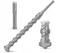 Taladro percutor SDS-Max Makita Maxi Mak, de 32 x 1500 mm, herramienta profesional para perforar hormigón y materiales resistentes, diseño reforzado, distribución optimizada de la fuerza, color metáli