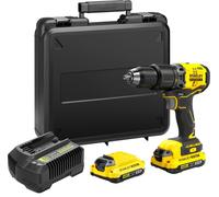 Stanley Taladro percutor SFMCD715D2K-QW 18V Brushless V20 2 baterías 2Ah con cargador y maletín