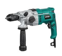 Taladro percutor VATTON con potencia motor 1050W - Maletín de PVC / Mango auxiliar multiposición / Varilla de profundidad.