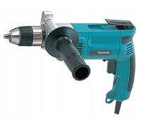 Taladro profesional Makita DP 4003, para uso con corriente eléctrica, 750 vatios, capacidad de perforación de 13 mm en acero, velocidad variable, con función de giro reversible (derecha/izquierda)