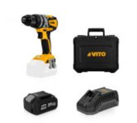 Taladro VITO brushless 20v+ 4ah + cargador 20v + caja BMC