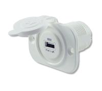 Talamex Toma Usb Individual Con Marco Empotrado 2.4a