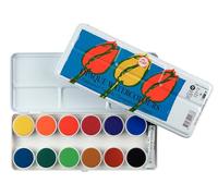 Talens Acuarelas Estuche de acuarelas opacas - 12 colores con tubo Blanco para mezclar
