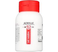 Talens art creation bote de pintura acrílica - 750 ml blanco titanio