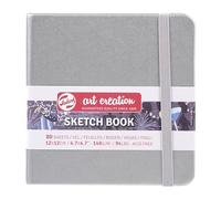Talens Art Creation Cuaderno de bocetos 80 hojas, 12 cm x 12 cm, plata brillante