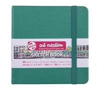 Talens Art Creation Cuaderno de bocetos 80 hojas, 12 cm x 12 cm, verde bosque