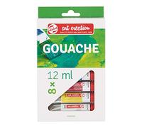 Royal Talens Pintura gouache 9021608M – Set 8 tubos de 12 ml