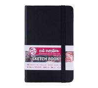 Royal Talens Papel de dibujo Art Creation Negro 9x14 cm 140 g sin ácido 80 hojas