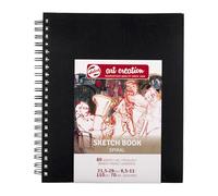 Royal Talens Bloc de dibujo 9313212M – 21.5x28 cm, 110 g, 80 hojas, espiral, tapa dura