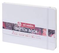 Talens Art Creation Sketchbook - Blanco 14,8x21 cm - Papel sin ácido 140 g - 80 hojas - Ideal para lápiz, pastel, acrílico, témpera, tinta y carboncillo