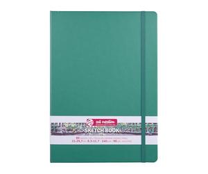 Talens Art Creation Sketchbook - Verde bosque - 21 x 29,7 cm - 140 g - 80 hojas - Encuadernación resistente - Papel sin ácido - Ideal para lápiz, pastel, acrílico, témpera, tinta, carboncillo
