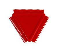 Talens ArtCreation, espátula de goma roja con tres lados dentados para crear texturas.