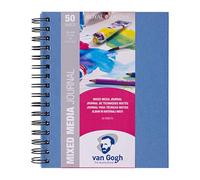 Talens Mixed Media - Cuaderno (A5, con anillas, 50 hojas)