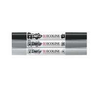 TALENS ROTULADOR ECOLINE DUOTIP ESTUCHE 3 GRISES (NEGRO-GRIS FRIO - ECOLINE