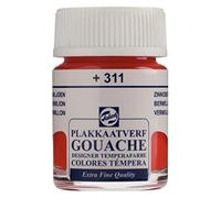 Talens Témpera Calidad Extra Fina - Bermellón 311 - Frasco de 16 ml - Pintura de acabado mate, altamente pigmentada