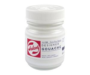 Talens Témpera Calidad Extrafina - 50 ml Blanco 100 Acabado Mate - Pintura muy pigmentada y opaca