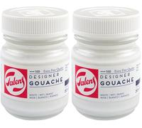Talens Témpera Calidad Extrafina - 50 ml Blanco 100 Acabado Mate - Pintura muy pigmentada y opaca (Paquete de 2)
