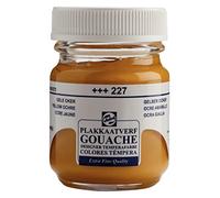 Talens Témpera Calidad Extrafina - 50 ml Ocre amarillo 227 - Pintura de acabado mate de alta pigmentación