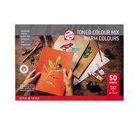 Talens Toned Colour Block Warm - Cuaderno (A3, 50 hojas, 180 g/m2)