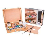 Talens van gogh set básico de pinturas al óleo 10 tubos de 40ml + accesorios c/surtidos -caja de madera-