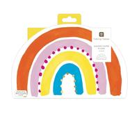 Talking Tables 10 platos de papel arcoíris para fiestas, platos desechables fuertes y duraderos para baby shower, primer cumpleaños, celebración del orgullo, vajilla colorida para niños, niñas