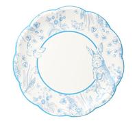 Talking Tables 10 platos de papel, vajilla desechable azul y blanco para niños, niñas, adultos, Pascua, primer cumpleaños, baby shower, barbacoa, fiesta de té, hogar, reciclable, 23 cm