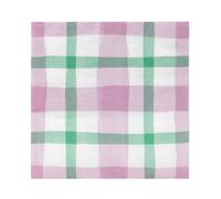 Talking Tables 20 servilletas a cuadros rosa y verde para fiestas de té, picnics, día de la madre, decoración de mesa de Pascua, servilletas de primavera para decoupage, elección ecológica (sin