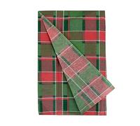 Talking Tables 4 hojas de papel de seda de tartán verde y rojo para regalos de Navidad, cestas de alimentos, envoltura de regalos de Navidad, ampliamente recicladas, sin plástico y reciclables en