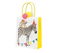 Talking Tables 8 bolsas de papel con temática de animales de safari para niñas y niños, baby shower, zoológico de la selva, bolsas ecológicas de Madagascar para cumpleaños de niños