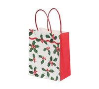Talking Tables 8 bolsas de regalo de papel de Navidad con asas fuertes para dulces, rellenos de bolsas de fiesta, cumpleaños de niños, baby shower, regalo, Papá Noel secreto, boda para niñas o niños