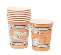 Talking Tables 8 vasos de papel desechables de 250 ml, ecológicos, para fiesta de cumpleaños, celebración, jardín, bebidas, reuniones