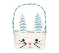 Cesta de huevos de Pascua con forma de conejo para niños con una bonita cara de conejo