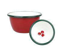 Talking Tables Enamelware - Cuenco pequeño de 10 cm, cuenco de salsa de arándanos para preparar condimentos de Navidad, barbacoa, compartir salsas o fiestas, aperitivos, yogur, esmalte de metal