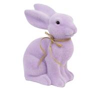 Talking Tables Figura de conejo de Pascua lila para decoración de mesa, centro de mesa, para cumpleaños de niños, fiesta de té de sombrerero loco, tema de Alicia en el país de las maravillas, 25 cm