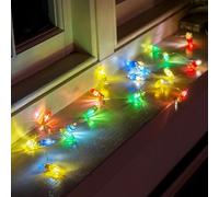 Talking Tables Guirnalda de bombillas LED de Navidad para interiores, dormitorio, decoración de mesa de Navidad, luces de hadas de brillo cálido para decoración del hogar, batería no incluida, 2 m