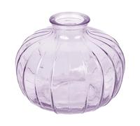 Talking Tables Jarrón de Cristal Lila para Flores, Elegante Tallo único Elegante para Mesa de Boda, decoración de alféizar de Ventana, Fiestas en el jardín, Comedor de Verano, Estilo de repisa y