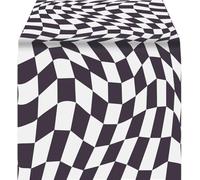 Talking Tables Mantel de Papel Alice in Wonderland en Blanco y Negro | Mantel Desechable Reciclable para Fiesta del Sombrerero, Cumpleaños, Día de la Madre 120x180
