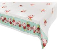 Talking Tables Mantel desechable de Papel Floral - Mantel Ideal para Bodas, Baby Shower, té de la Tarde, Fiesta de cumpleaños, Hermoso diseño, 120 x 180 cm, Türkis