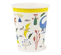 Talking Tables Paquete de 8 vasos de dinosaurio (250 ml) | Reciclables y biodegradables para el hogar | Vajilla de papel para fiesta de cumpleaños infantil, vajilla unisex para niños o niñas, Dinocups