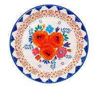 Talking Tables Platos de papel inspirados en la India totalmente reciclables, 12 unidades, 23 cm, especias PLTES