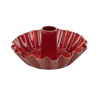 Talking Tables Portavelas Festoneado de Metal Rojo Oscuro, Hecho a Mano en la India con Acabado esmaltado, Elegante decoración de Mesa, Navidad, Centro de Mesa, Uso versátil para Ambiente de Cena