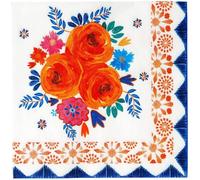 Talking Tables-Pretty Floral Napkins 20 unidades 33 cm desplegadas colores variados (BOHOV2-NAPKIN) , color/modelo surtido