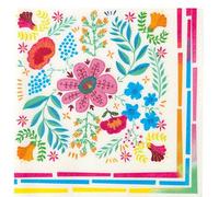Talking Tables Servilletas de papel florales coloridas bohemias | Servilletas desechables suaves para comedor de verano, barbacoa, picnic, cumpleaños de niños, fiesta de Encanto, festival, decoupage a
