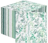Talking Tables Table Kind - Juego de 100 servilletas de papel suave, desechables, hojas verdes, servilletas de fiesta para bodas o uso diario, ecológicas, compostables, reciclables, fabricadas en la