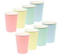 Talking Tables - Vasos de papel pastel - Vajilla de papel reciclable para cumpleaños, fiestas de oficina, baby showers - 8 unidades, pastelcups