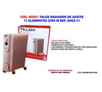 TALOX Radiador de Aceite de 11 Elementos 2500 W 63 cm OH52-11