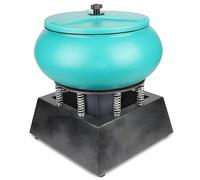 Tambor Pulido Vibratorio 12 Pulgadas,Máquina Pulidora Vibración Piezas Metal,Pulidora Vibratoria Cuenco Roca,para Piedras Preciosas,Accesorios Coche Jade,Joyería Green